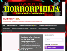 Tablet Screenshot of horrorphilia.com